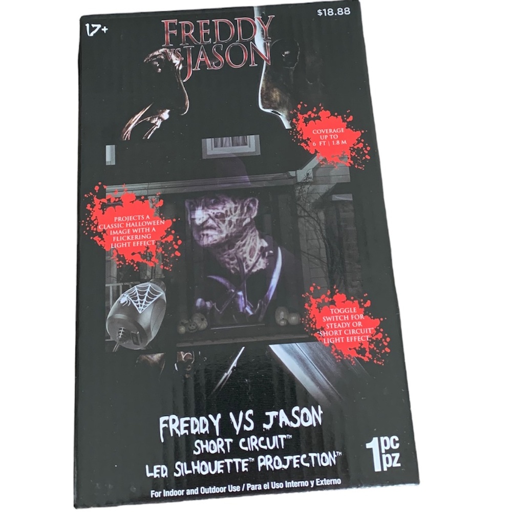 Freddy VS Jason LED Silhouette Projection Halloween